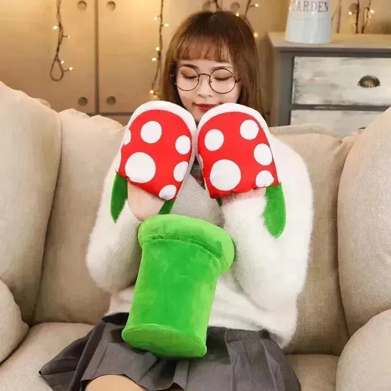Mario Piranha Plant Plush Slippers