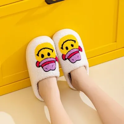 Melody Smiley Face Cowgirl Slippers