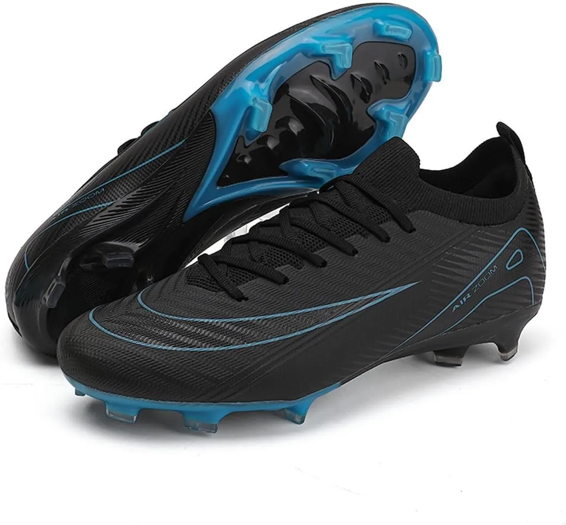 Men's and Women's Football Boots Football Shoes, Splint Spikes Sneakers Comfortable Adult Sports Outdoor/Indoor/Match/Training TF Football Shoes