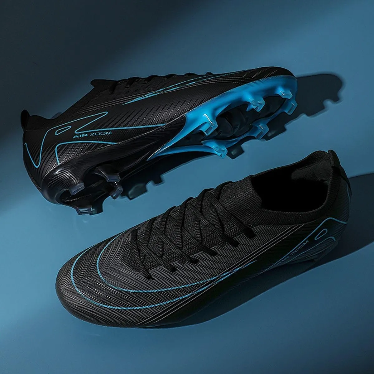 Men's and Women's Football Boots Football Shoes, Splint Spikes Sneakers Comfortable Adult Sports Outdoor/Indoor/Match/Training TF Football Shoes