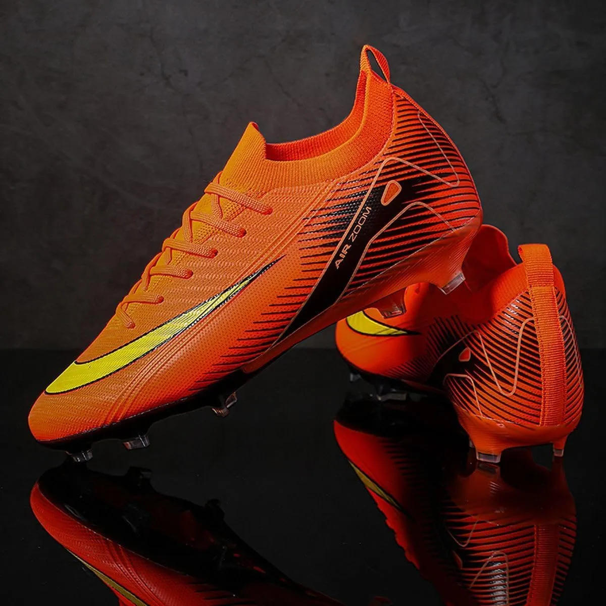 Men's and Women's Football Boots Football Shoes, Splint Spikes Sneakers Comfortable Adult Sports Outdoor/Indoor/Match/Training TF Football Shoes