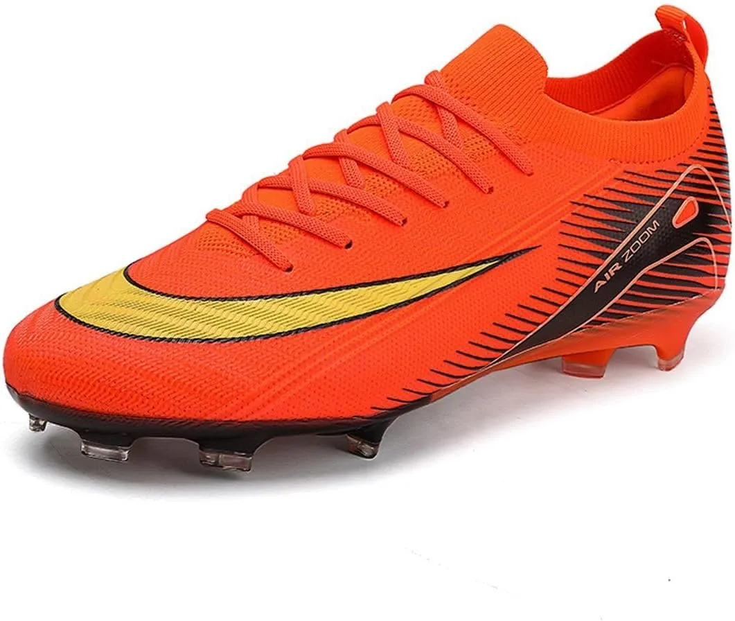 Men's and Women's Football Boots Football Shoes, Splint Spikes Sneakers Comfortable Adult Sports Outdoor/Indoor/Match/Training TF Football Shoes