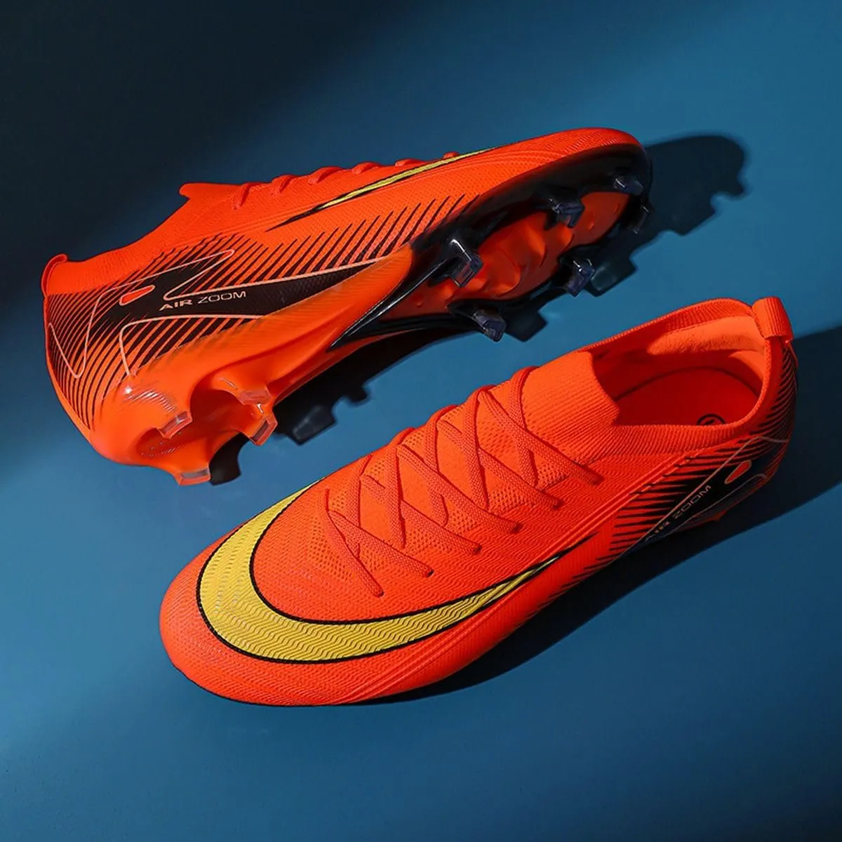 Men's and Women's Football Boots Football Shoes, Splint Spikes Sneakers Comfortable Adult Sports Outdoor/Indoor/Match/Training TF Football Shoes