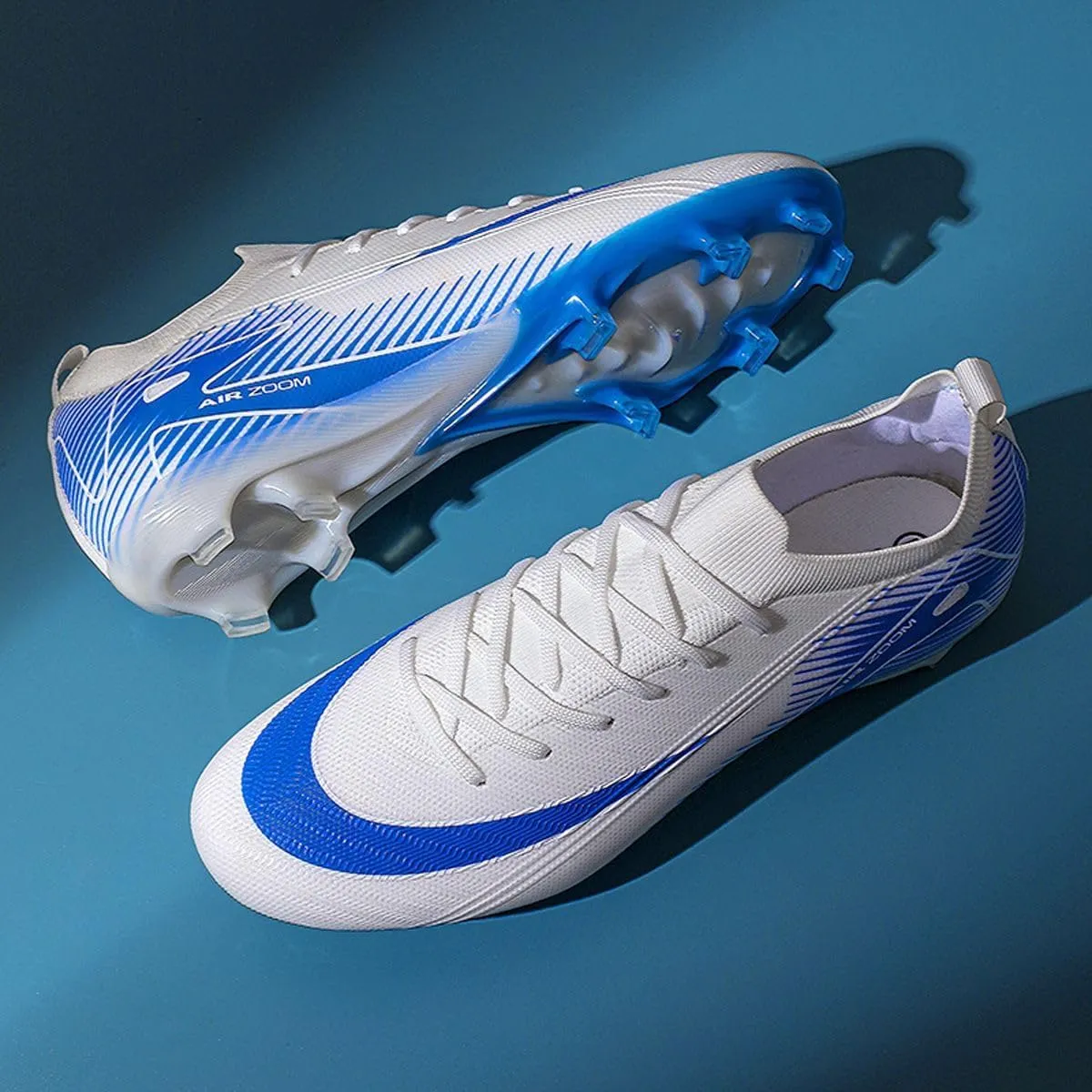 Men's and Women's Football Boots Football Shoes, Splint Spikes Sneakers Comfortable Adult Sports Outdoor/Indoor/Match/Training TF Football Shoes