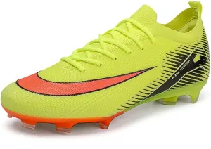 Men's and Women's Football Boots Football Shoes, Splint Spikes Sneakers Comfortable Adult Sports Outdoor/Indoor/Match/Training TF Football Shoes