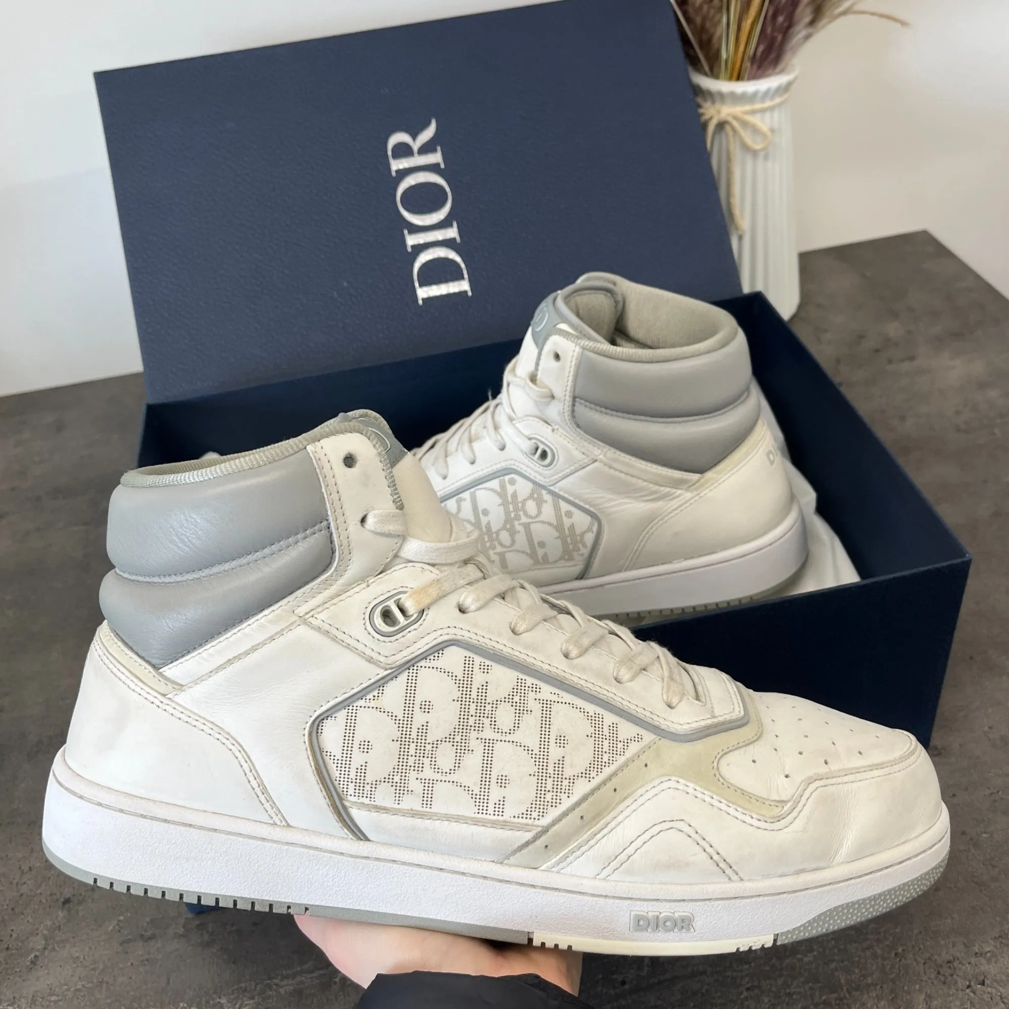 Men's B27 High Trainers White Size EU 48 / UK 14