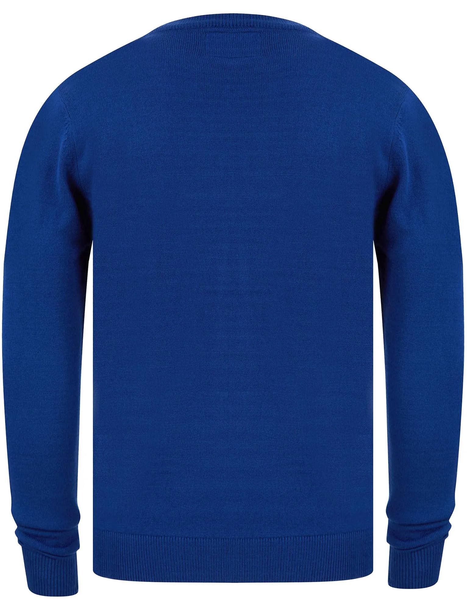 Men's Christmoose Novelty Christmas Jumper in Sapphire Blue - Merry Christmas