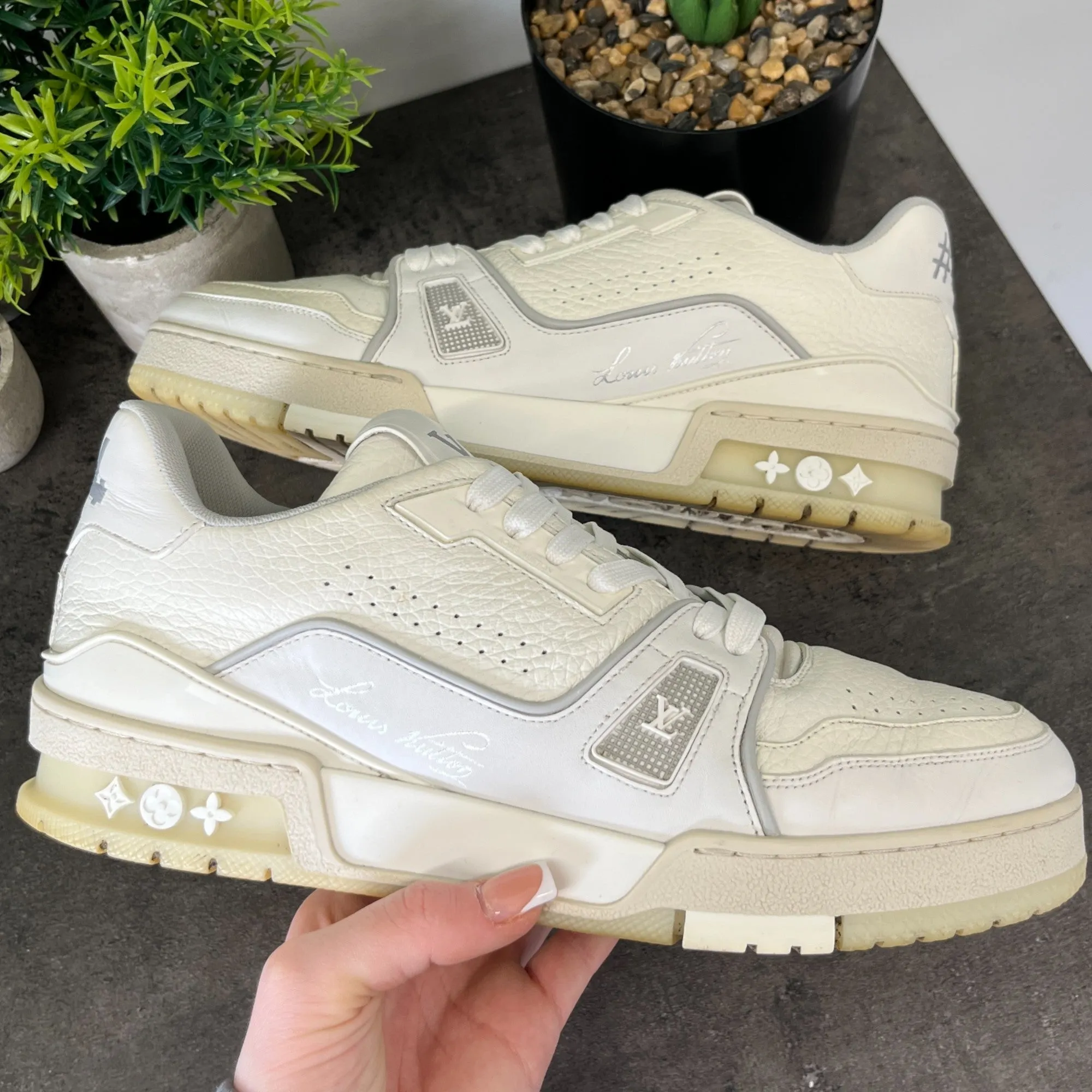 Men's Lv Low Trainers White Size EU 40 / UK 6