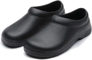 Mens Professional Food Service Shoes, Men Non-Slip Waterproof Shock Absorbing Safety Work Chef Shoes, Lightweight Restaurant Shoes, Comfortable Nursing Nurse Shoes for Gardener Men