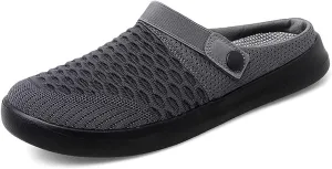 Men's Women's Summer Flat Sole Light Weight Breathable Mesh Quick Dry Beach Slippers Anti-Slip Garden Sandals Clogs Shoes Indoor Outdoor