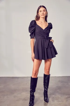 Mini Dress Romper (Black)
