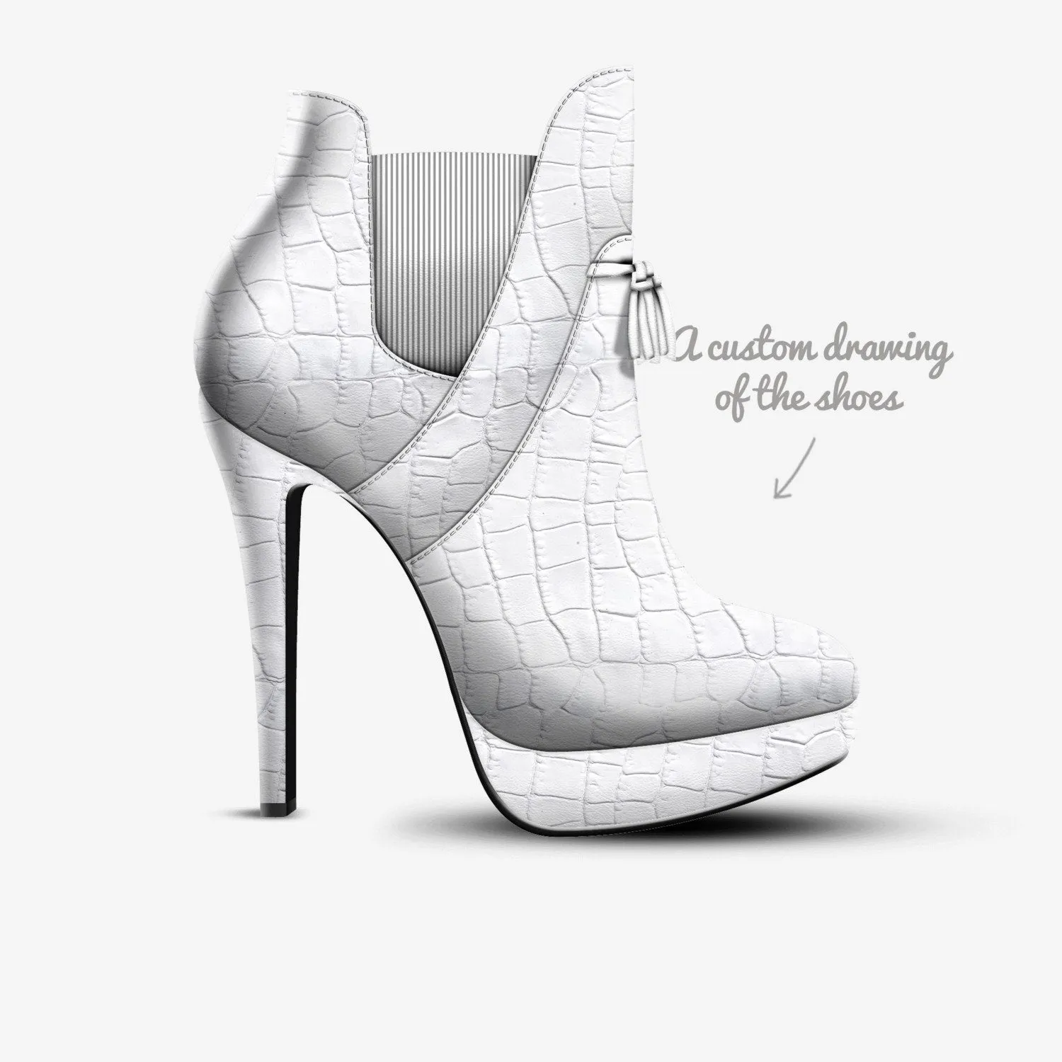 Ms. Casper Tassel Platform Pump – Italian-Made High Heel by Bullish Boutique