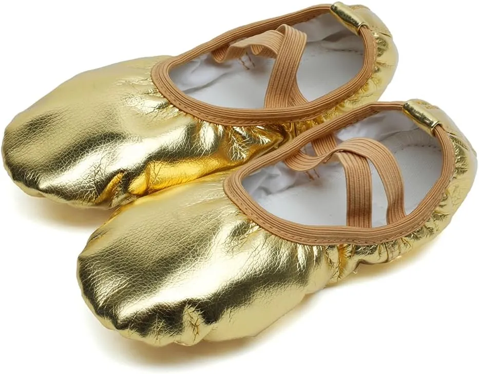 MSMAX Ballet Shoes for Girls Toddler Boys Split Sole Dance Slipper for Toddler/Little Kid/Big Kid