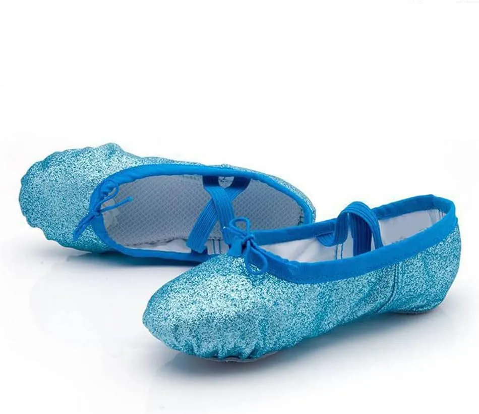 MSMAX Ballet Shoes Wedding Party Dance Flats for Girls (Toddler/Little Kid/Big Kid)