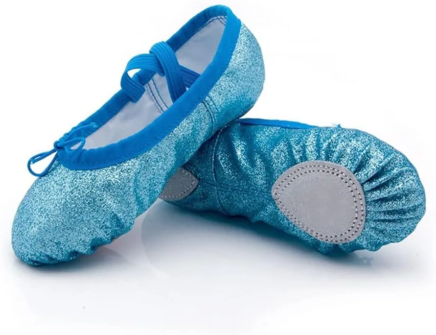 MSMAX Ballet Shoes Wedding Party Dance Flats for Girls (Toddler/Little Kid/Big Kid)