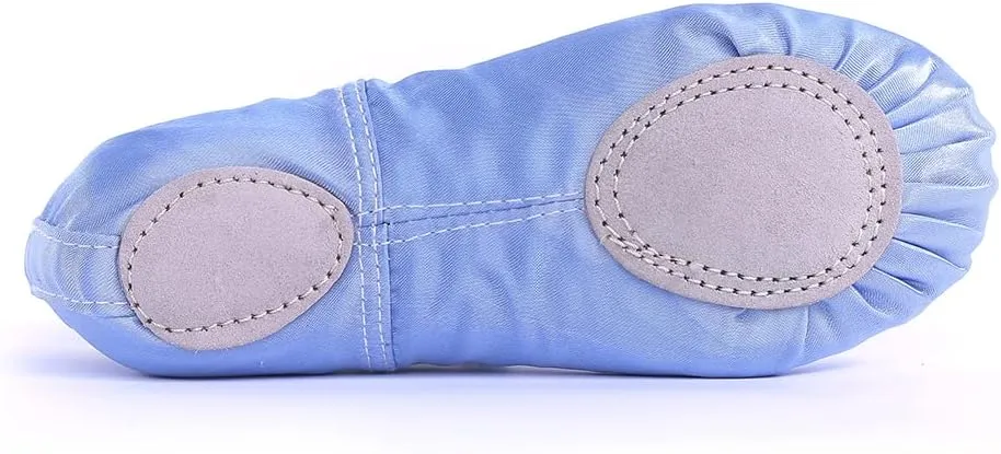 MSMAX Girls Ballet Shoes Toddler Costume Dancing Flats for Kids (Toddler/Little Kid/Big Kid)