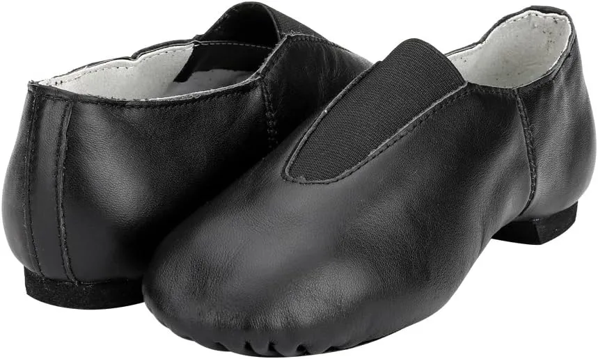 MSMAX Unisex Slip on Jazz Shoes Ballet Dancing Performance Flats for Girls and Boys