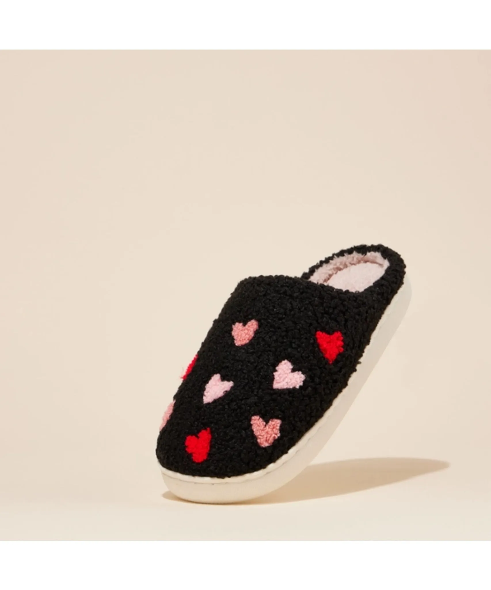 Multi Colored Heart Slippers