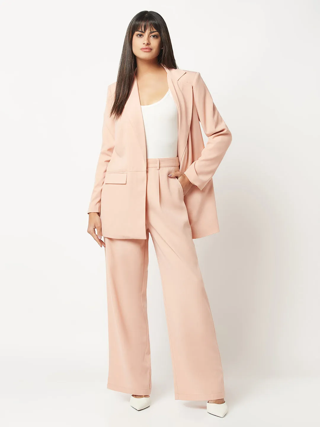Nude Classy Power Suit