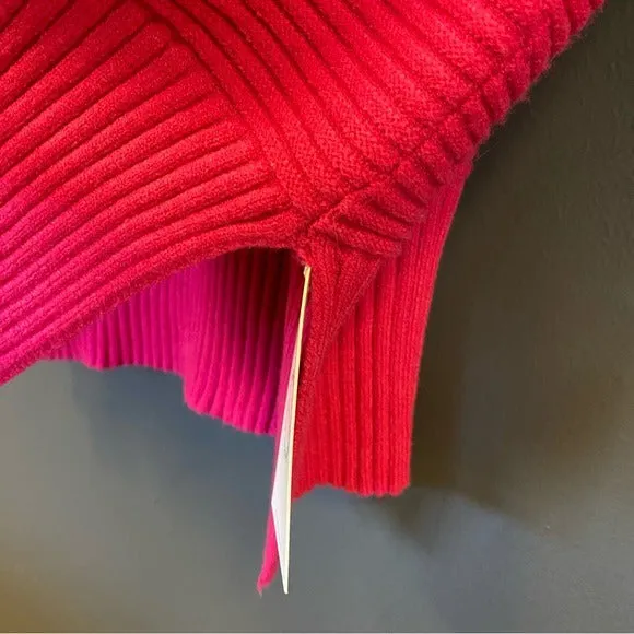 NWT Hot Pink Thick Turtleneck Sweater Dress Small