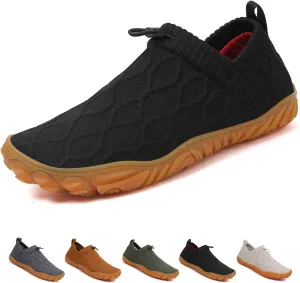 Oobend Slip On Barefoot Shoe Women Men - Comfortable Lightweight Waterproof Barefoot Water Shoes Breathable Minimalist Beach Outdoor Running Sneakers