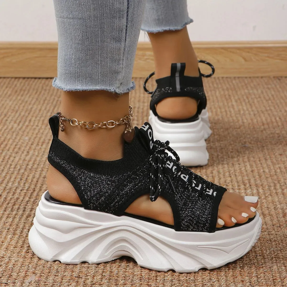 Open Toe Platform Sandals