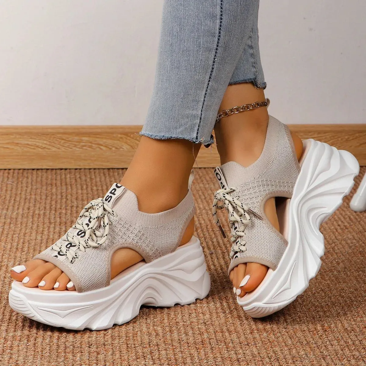 Open Toe Platform Sandals