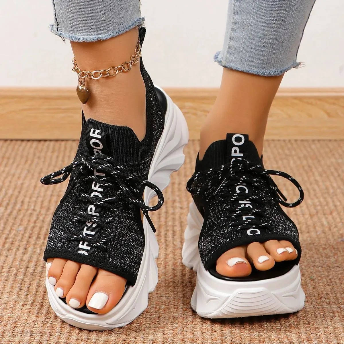 Open Toe Platform Sandals