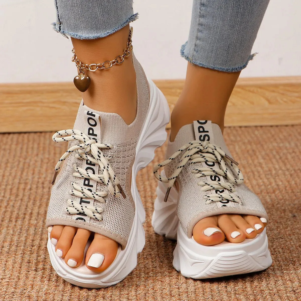 Open Toe Platform Sandals