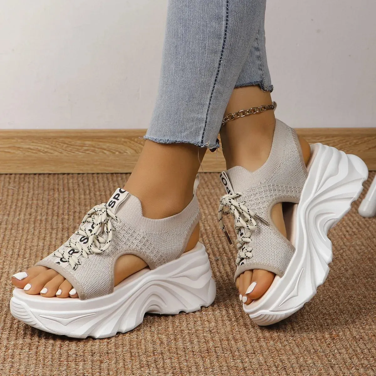 Open Toe Platform Sandals