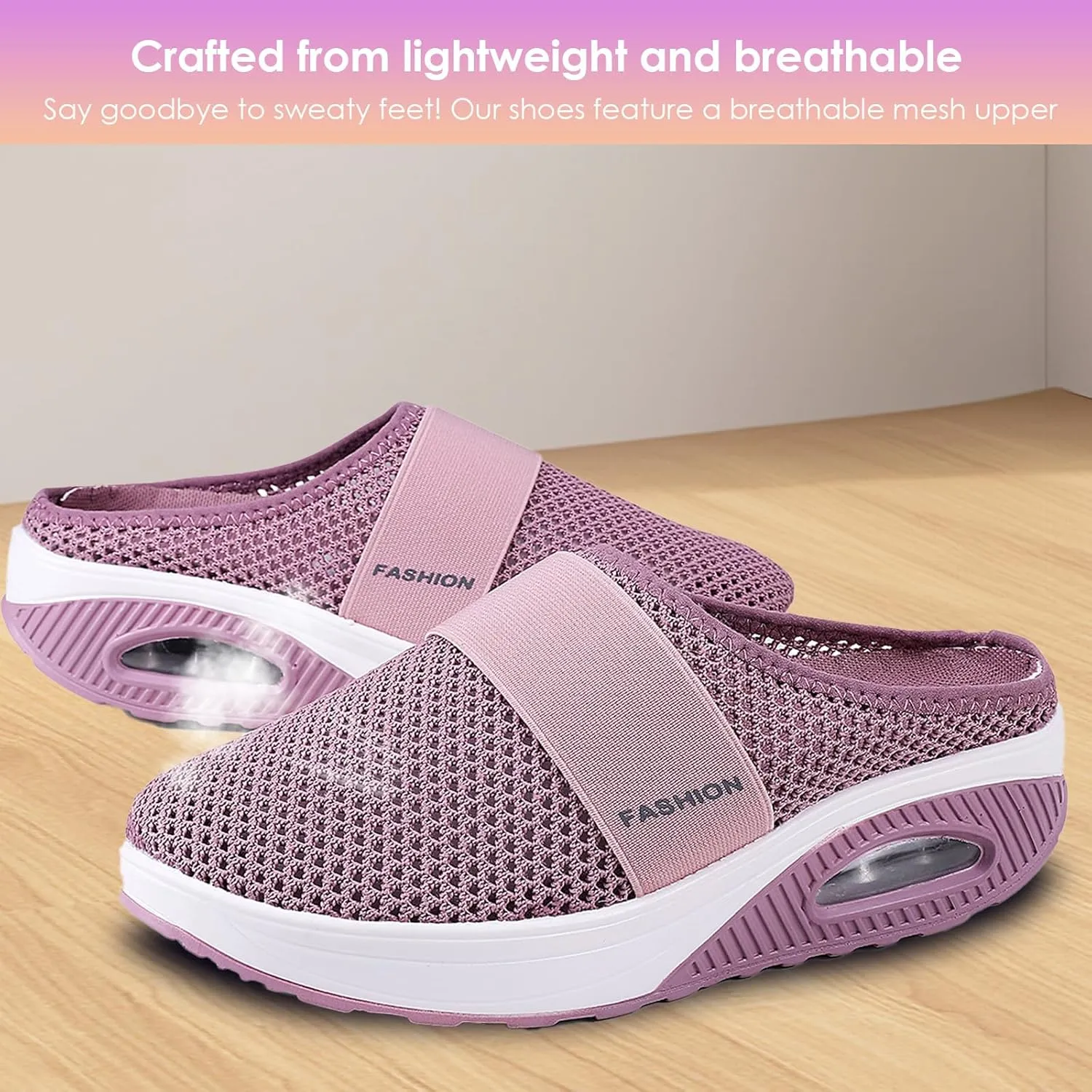 Orthopedic Shoes for Women,Slip-On Walking Shoes,Arch-Support for Women Shoes with Real Air Cushion Reduce Foot Fatigue