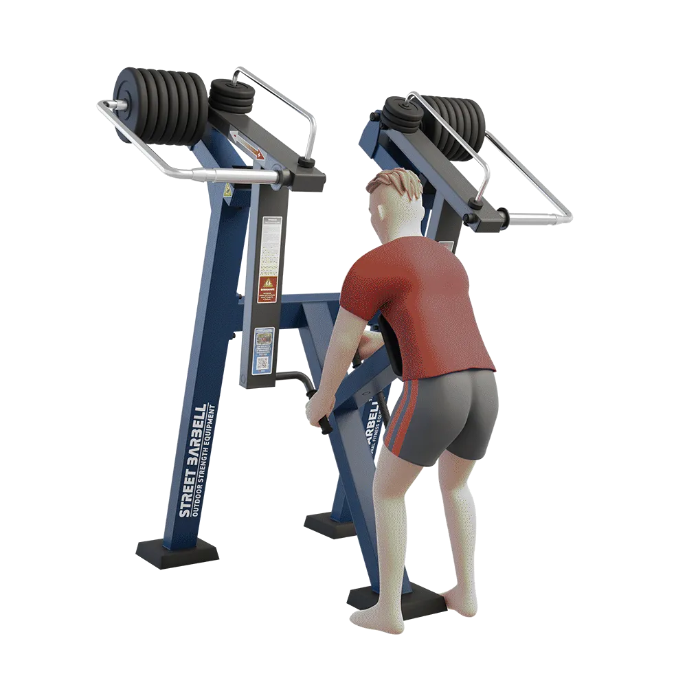OUTDOOR FITNESS EQUIPMENT STREETBARBELL STANDING ROW