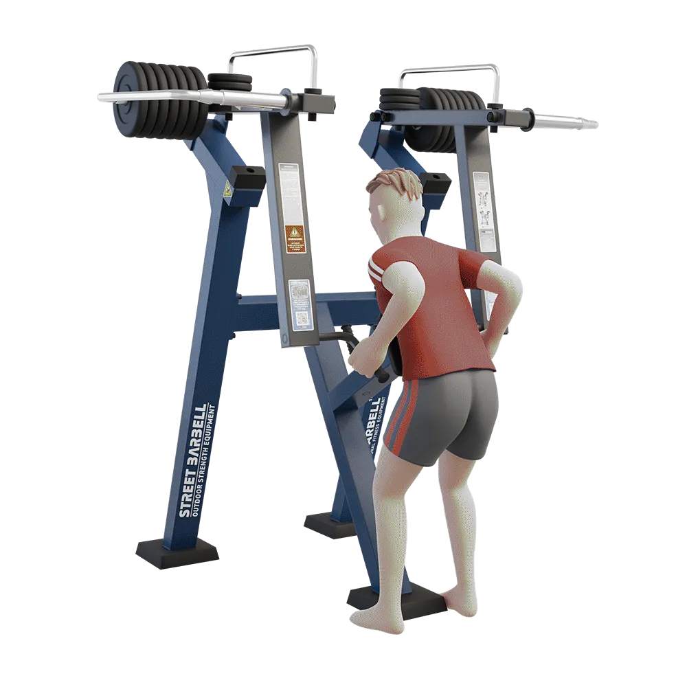 OUTDOOR FITNESS EQUIPMENT STREETBARBELL STANDING ROW