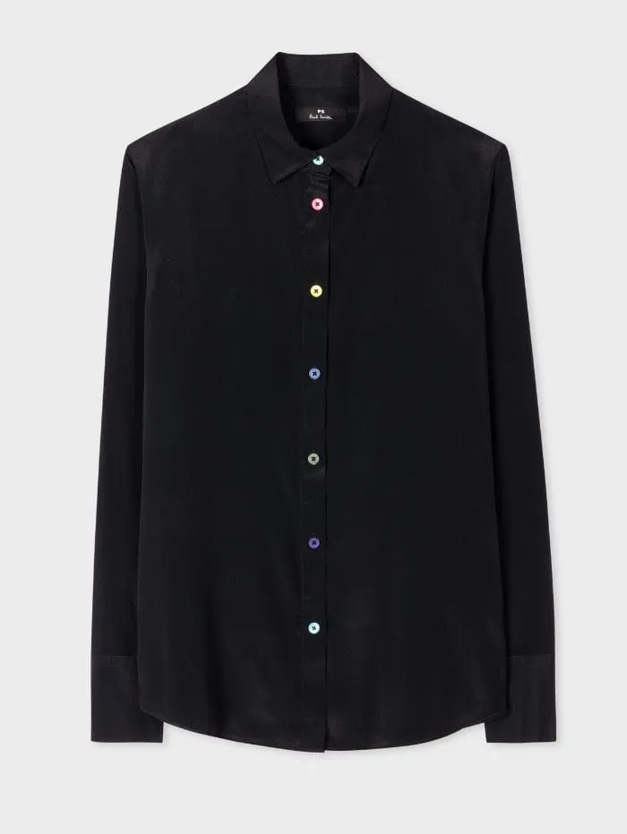 Paul Smith T Black Multi Coloured Button Long Sleeved Shirt W2R-019B-J30847 79