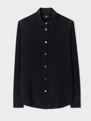 Paul Smith T Black Multi Coloured Button Long Sleeved Shirt W2R-019B-J30847 79