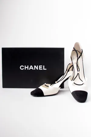 Pearl Trim D'Orsay Heels