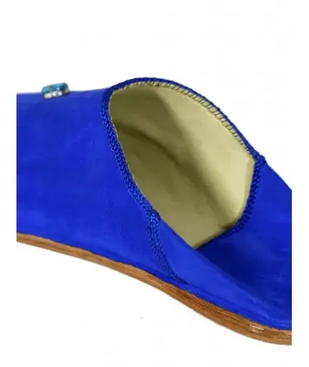Pointed slippers suede