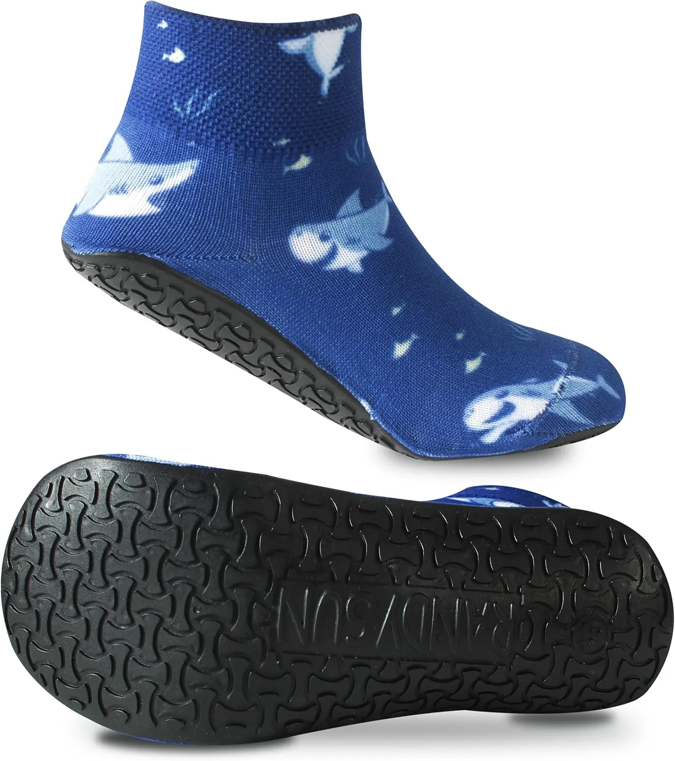 RANDY SUN Barefoot Quick-Dry Sand Beach Socks, Breathable Seamless Yoga Sock With TPE Sole