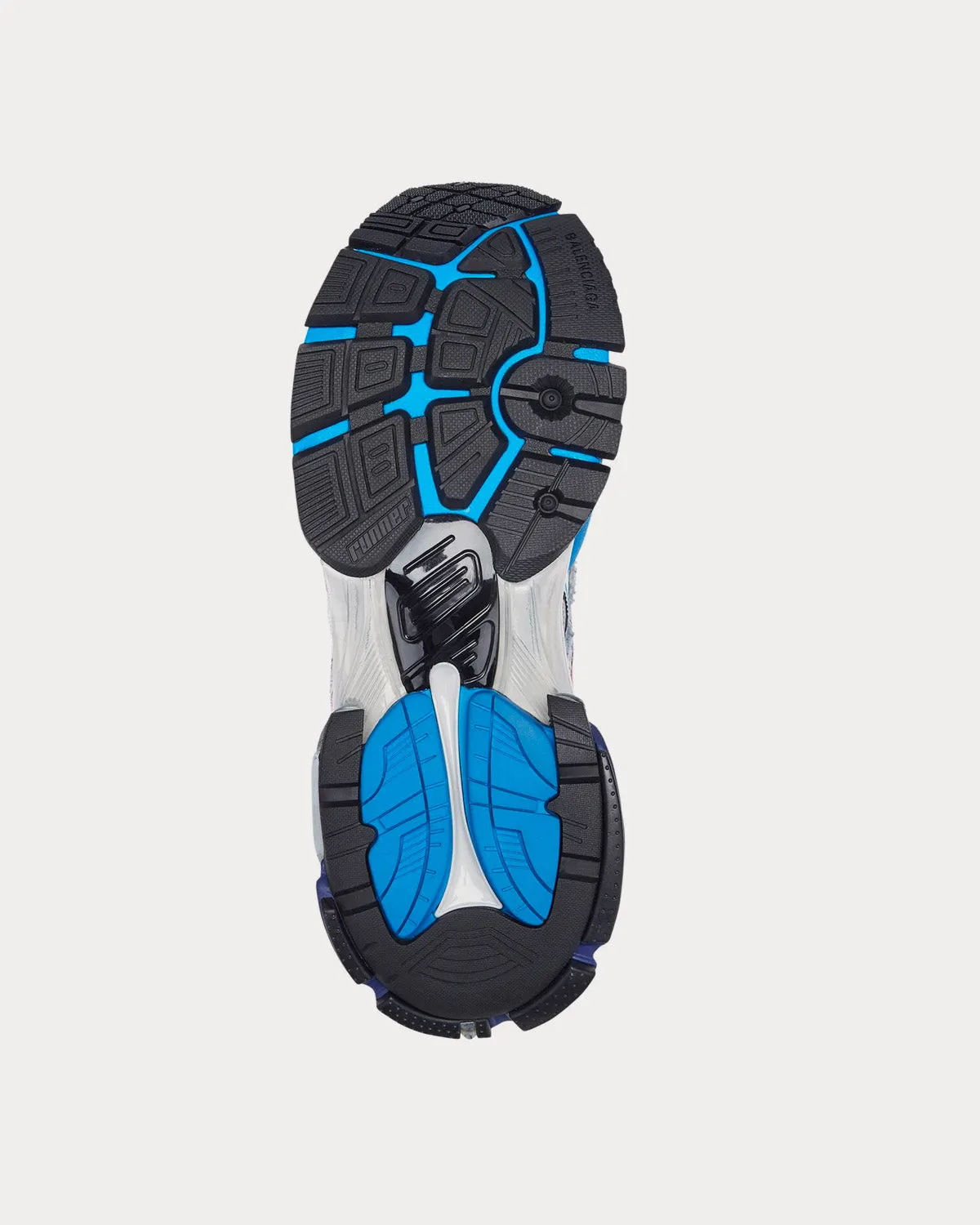 Runner Mesh & Nylon Grey / Blue / Red / Black Low Top Sneakers