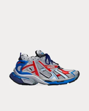 Runner Mesh & Nylon Grey / Blue / Red / Black Low Top Sneakers