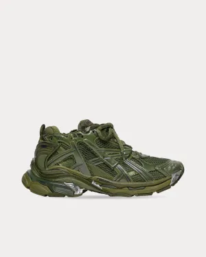 Runner Mesh & Nylon Khaki Low Top Sneakers