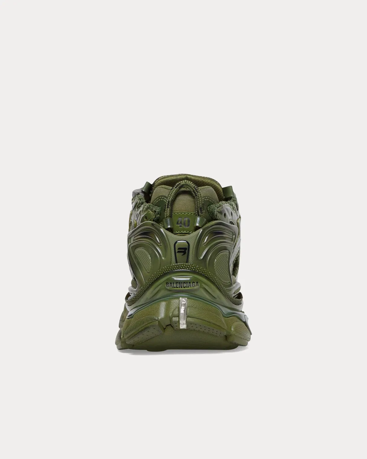 Runner Mesh & Nylon Khaki Low Top Sneakers