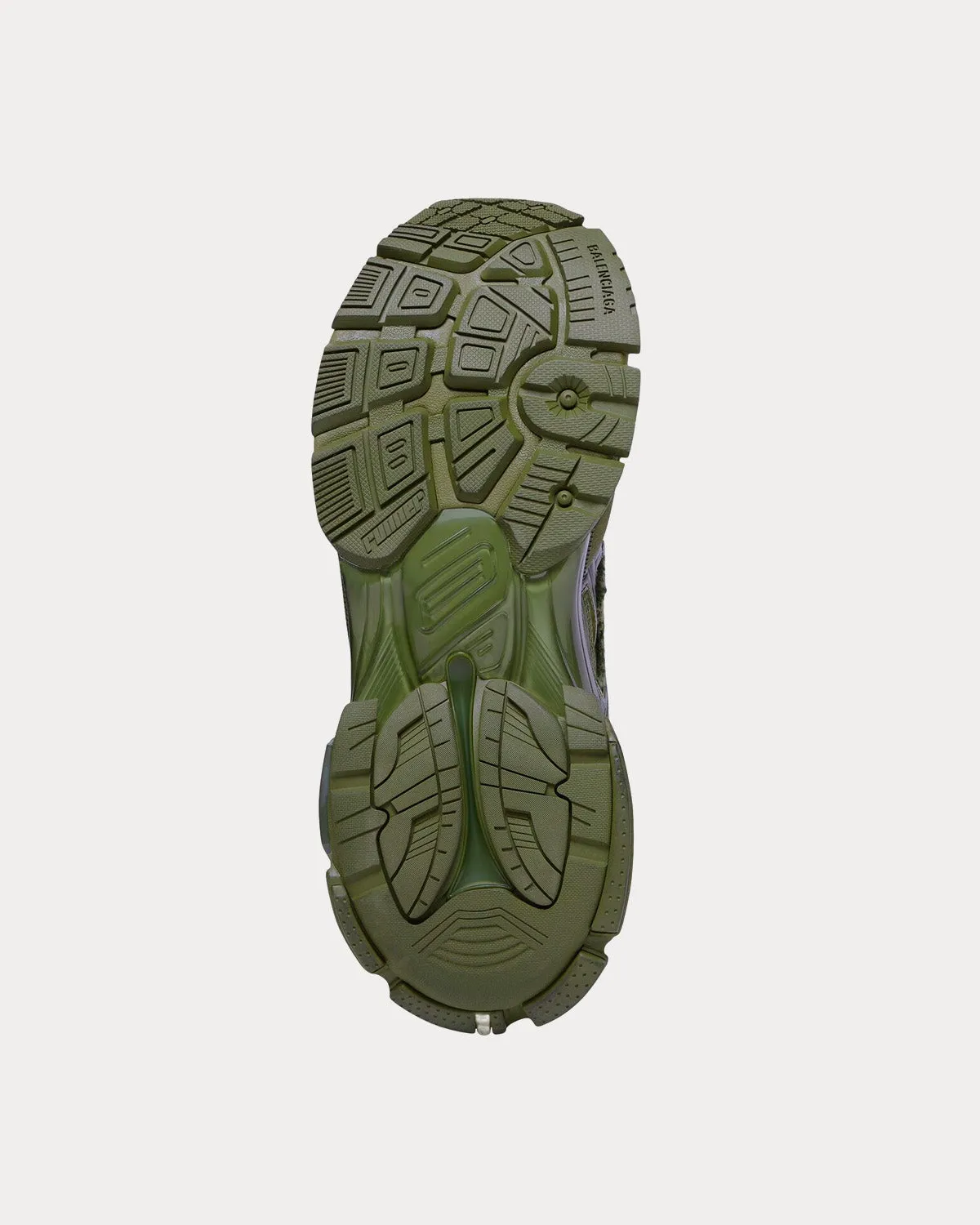 Runner Mesh & Nylon Khaki Low Top Sneakers