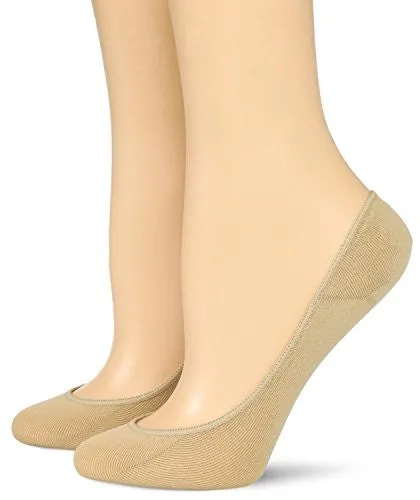 Sakya No Show Premium Cotton Socks Women Ultra Low Cut Liner Pack of 4, Nude
