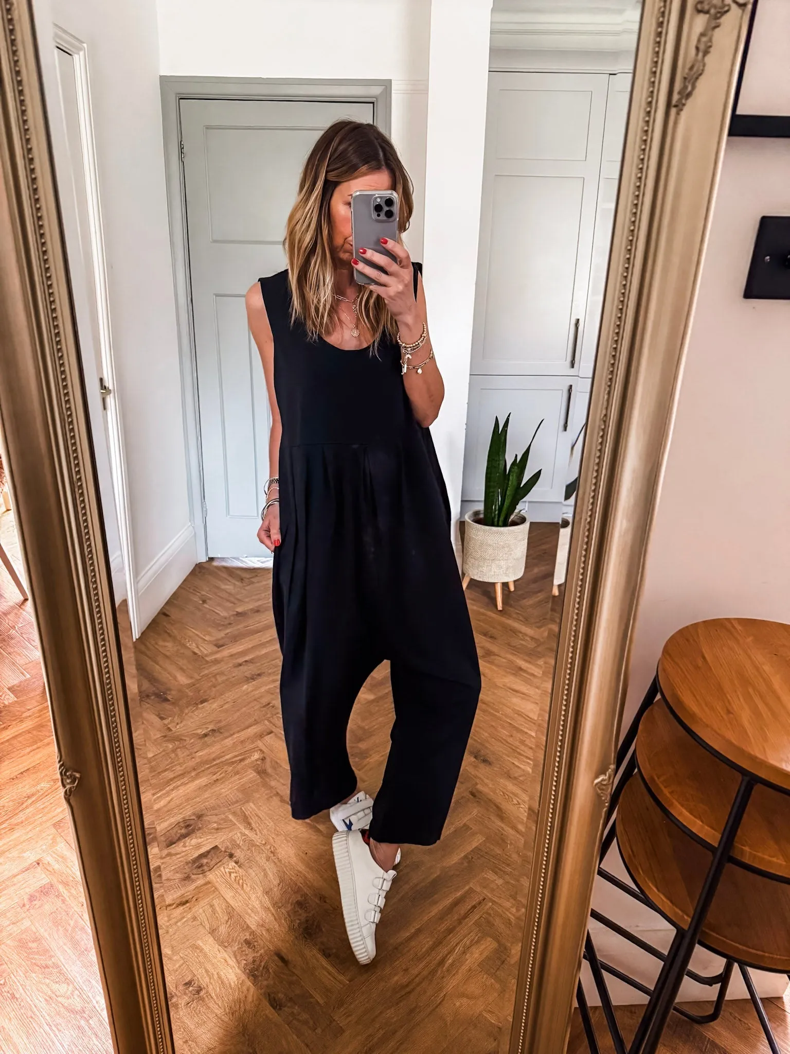Scoop Neck Jersey Jumpsuit