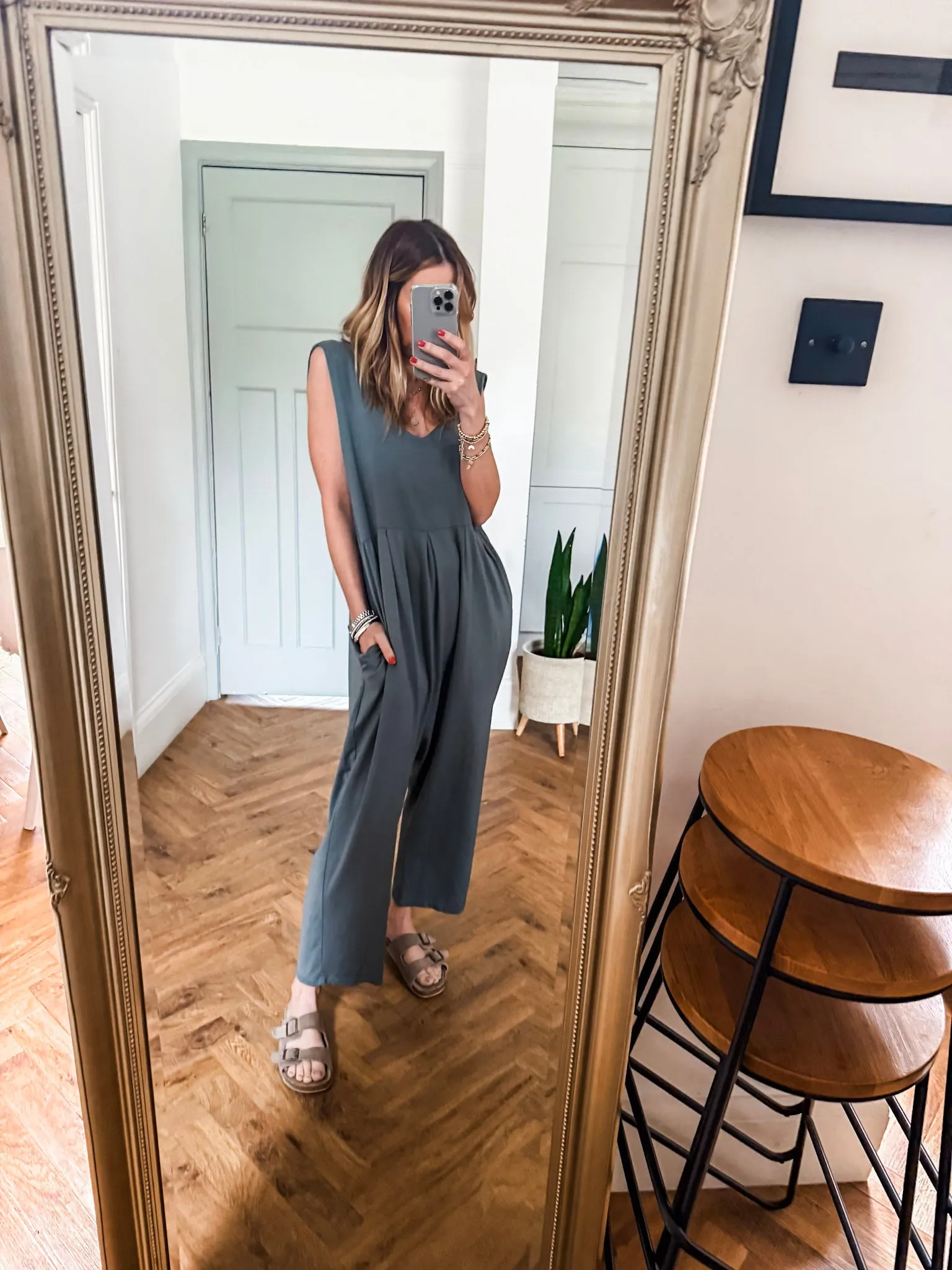 Scoop Neck Jersey Jumpsuit