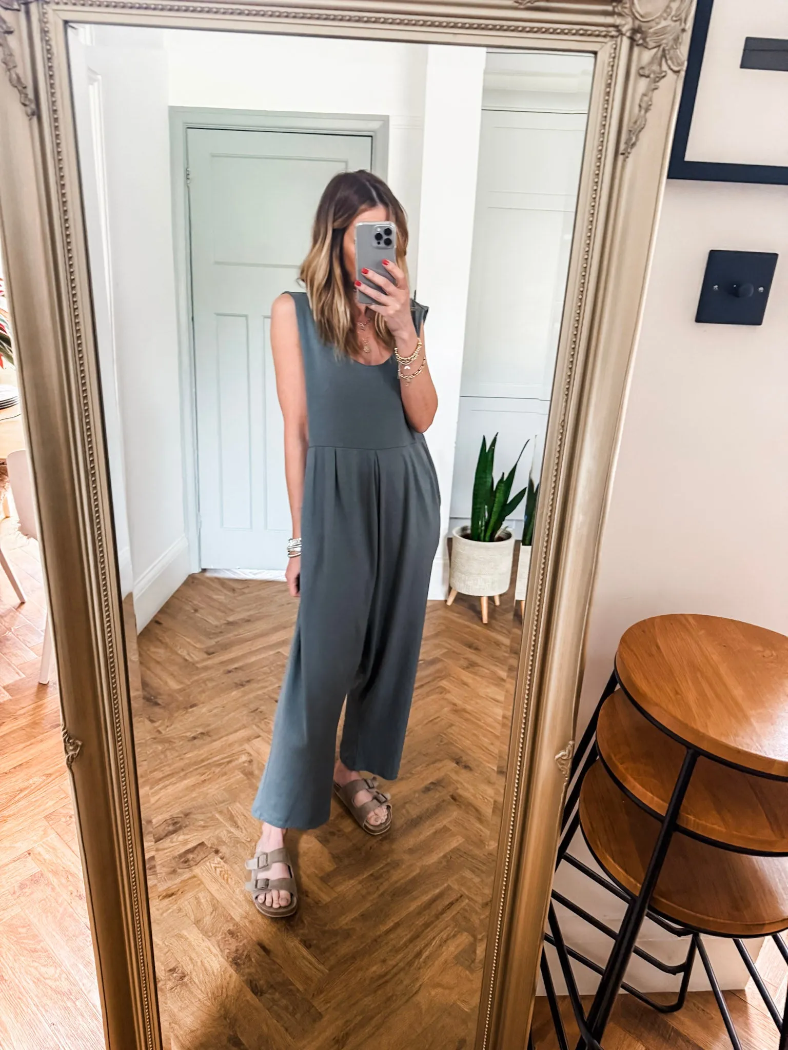 Scoop Neck Jersey Jumpsuit