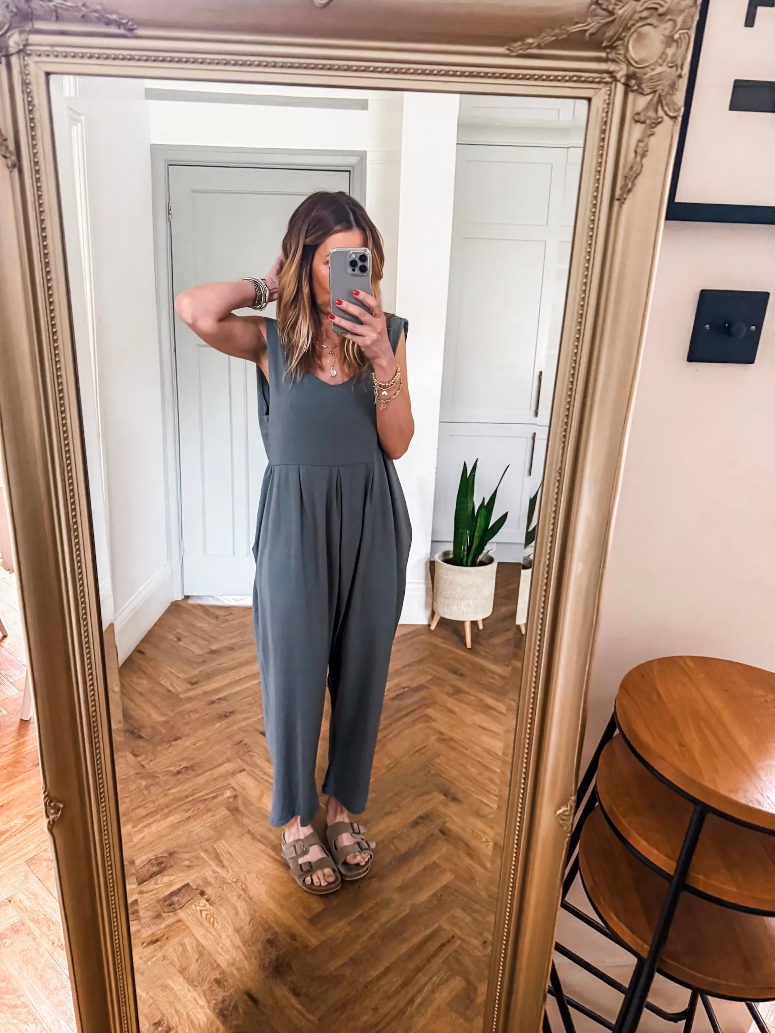 Scoop Neck Jersey Jumpsuit