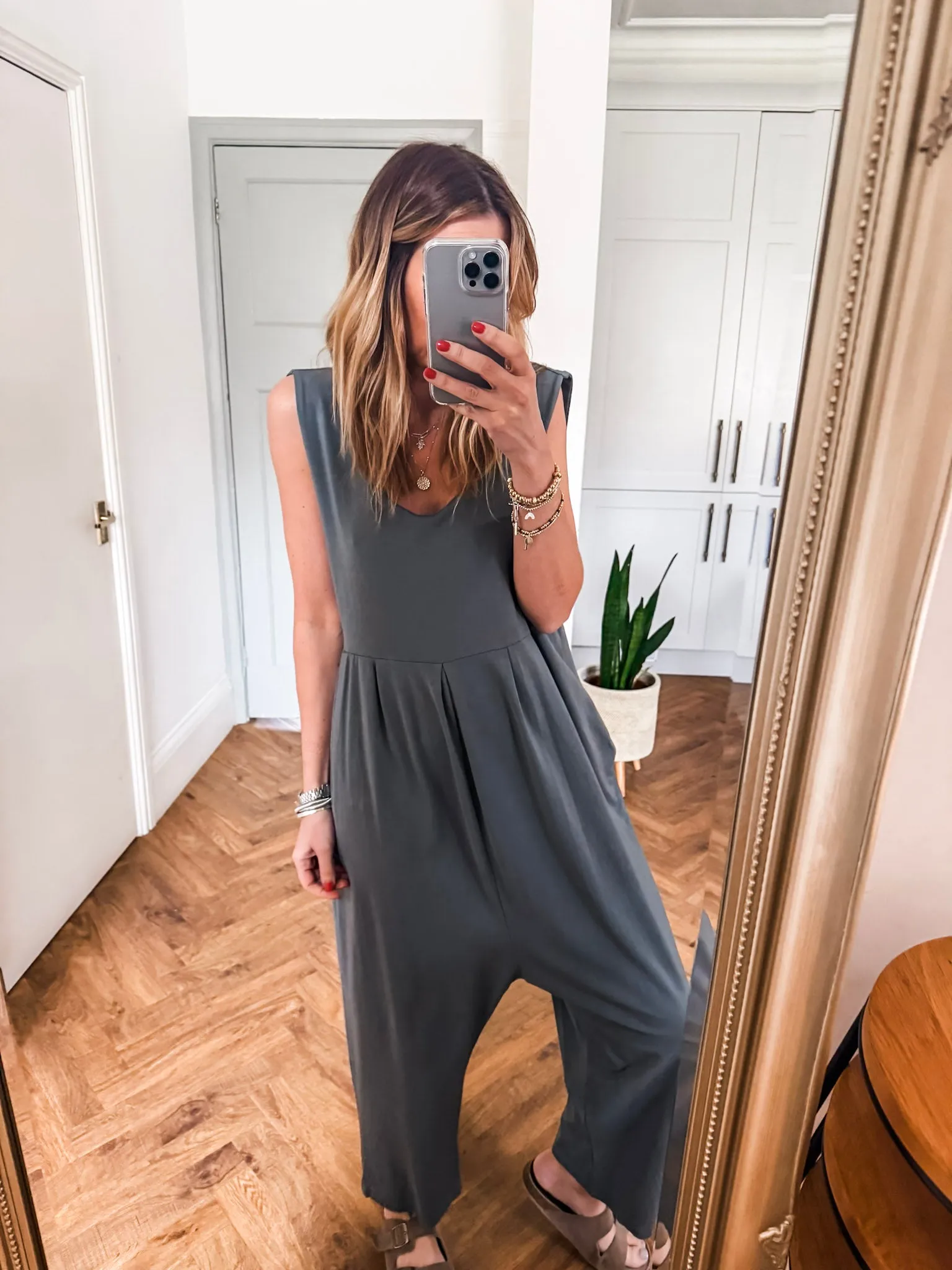Scoop Neck Jersey Jumpsuit