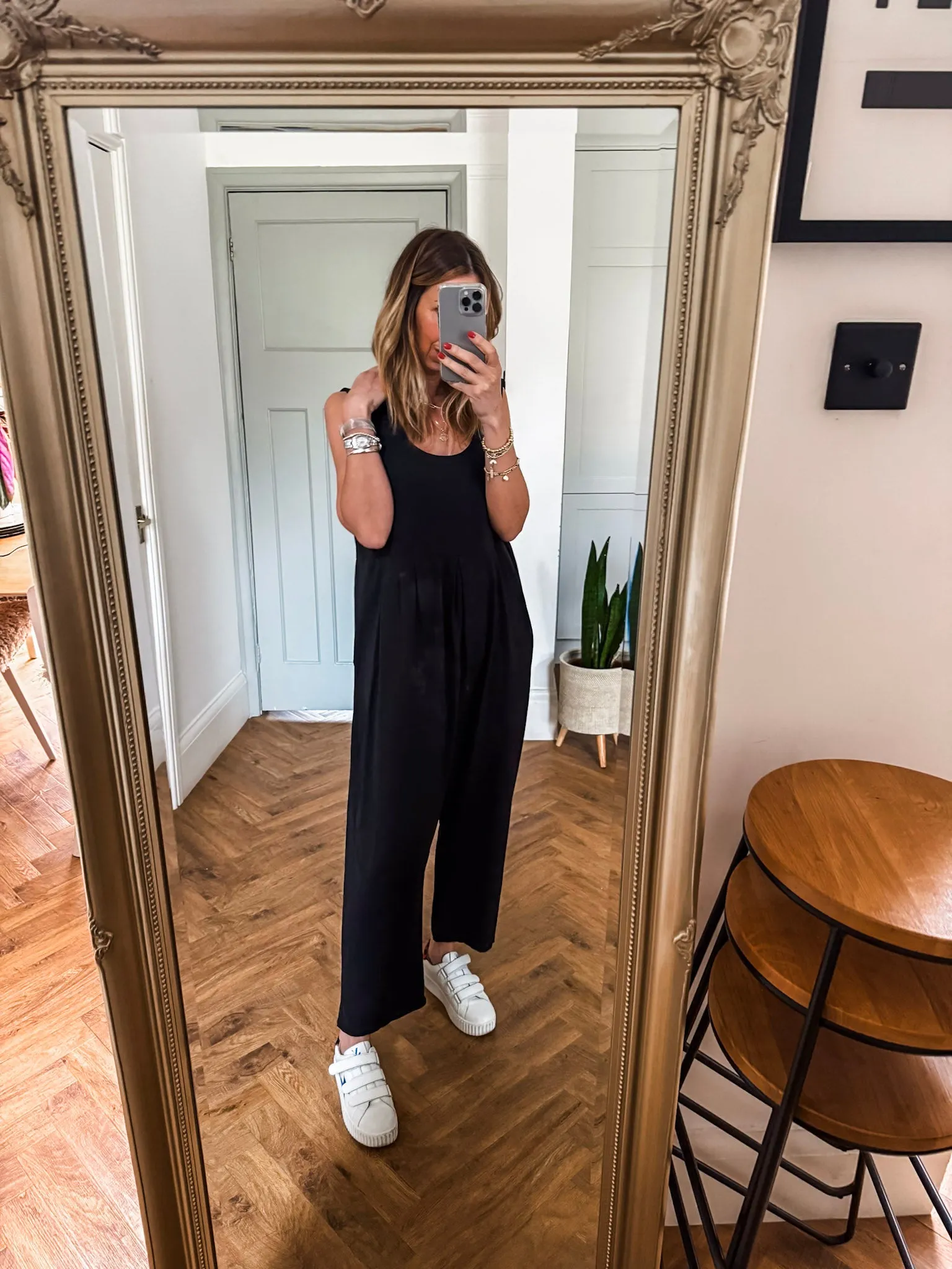 Scoop Neck Jersey Jumpsuit